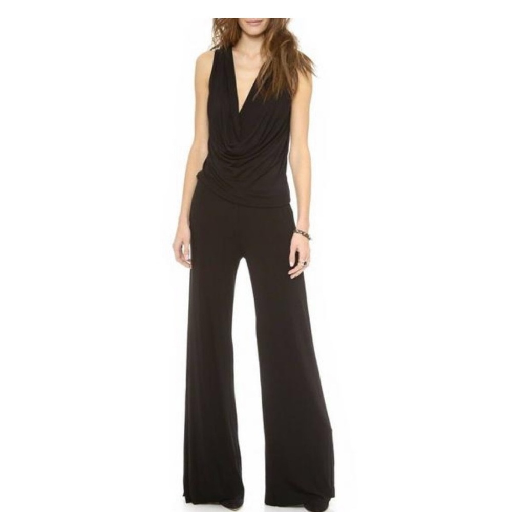 Young Broke and Fabulous wide leg jumpsuit black  S